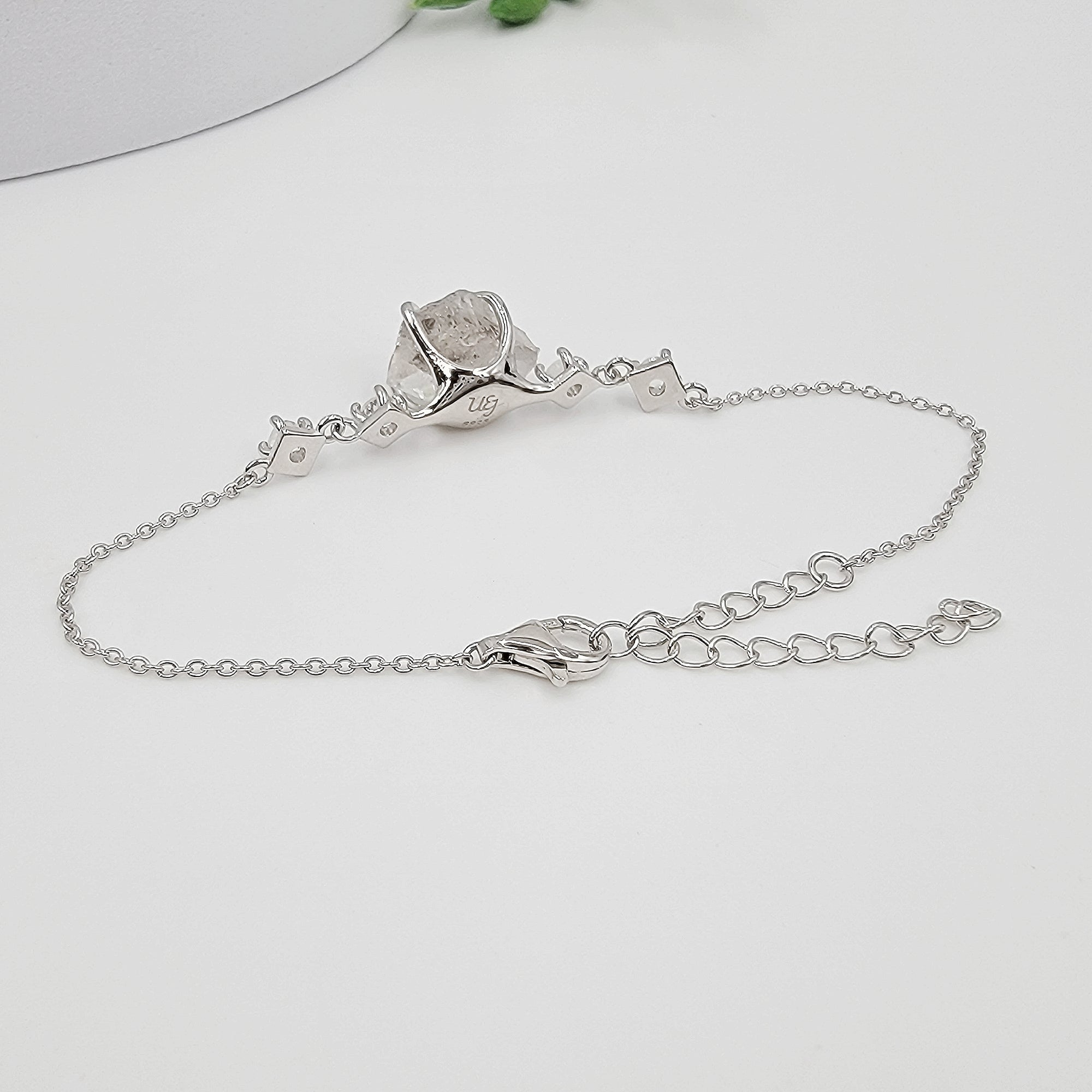 Herkimer Diamond Chain Bracelet