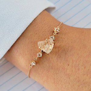 Herkimer Diamond Chain Bracelet