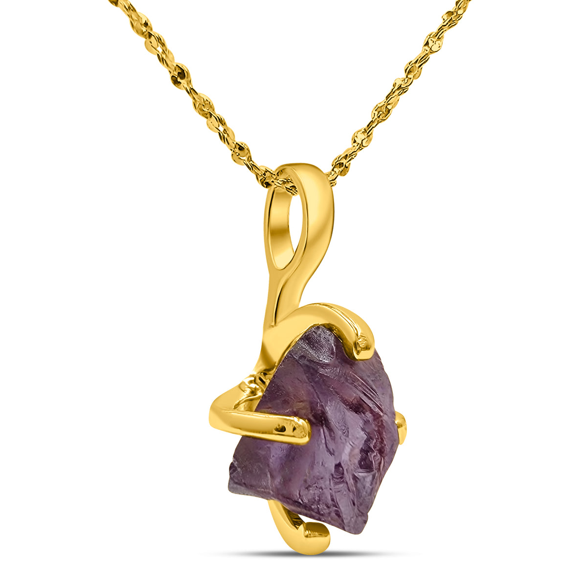 Genuine Raw Alexandrite Pendant Necklace