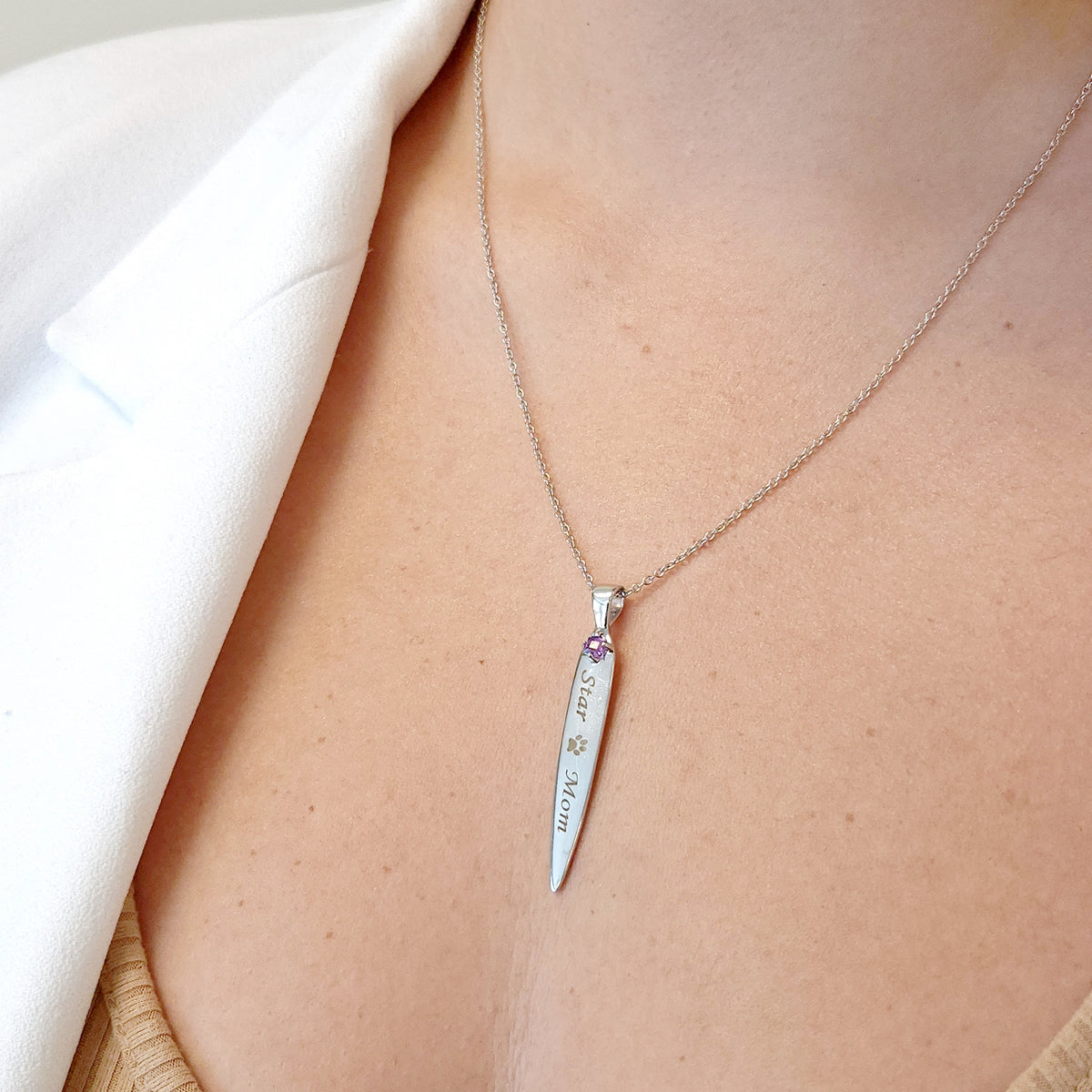 Custom Engraved Personalized Necklace