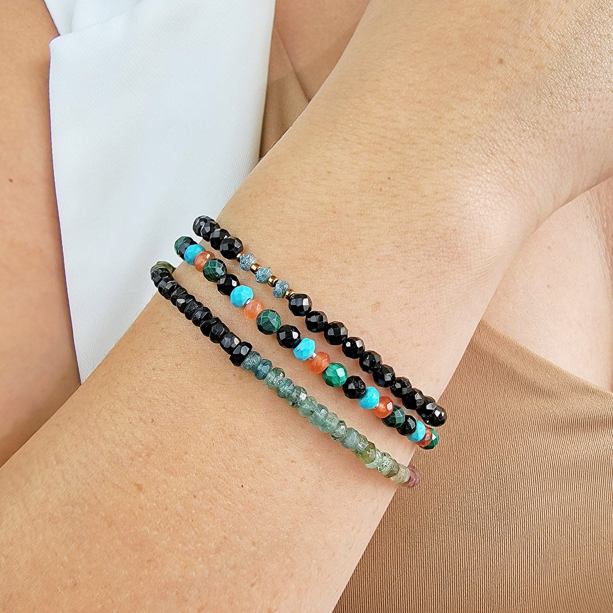 Tourmaline Protection Strand Bracelet