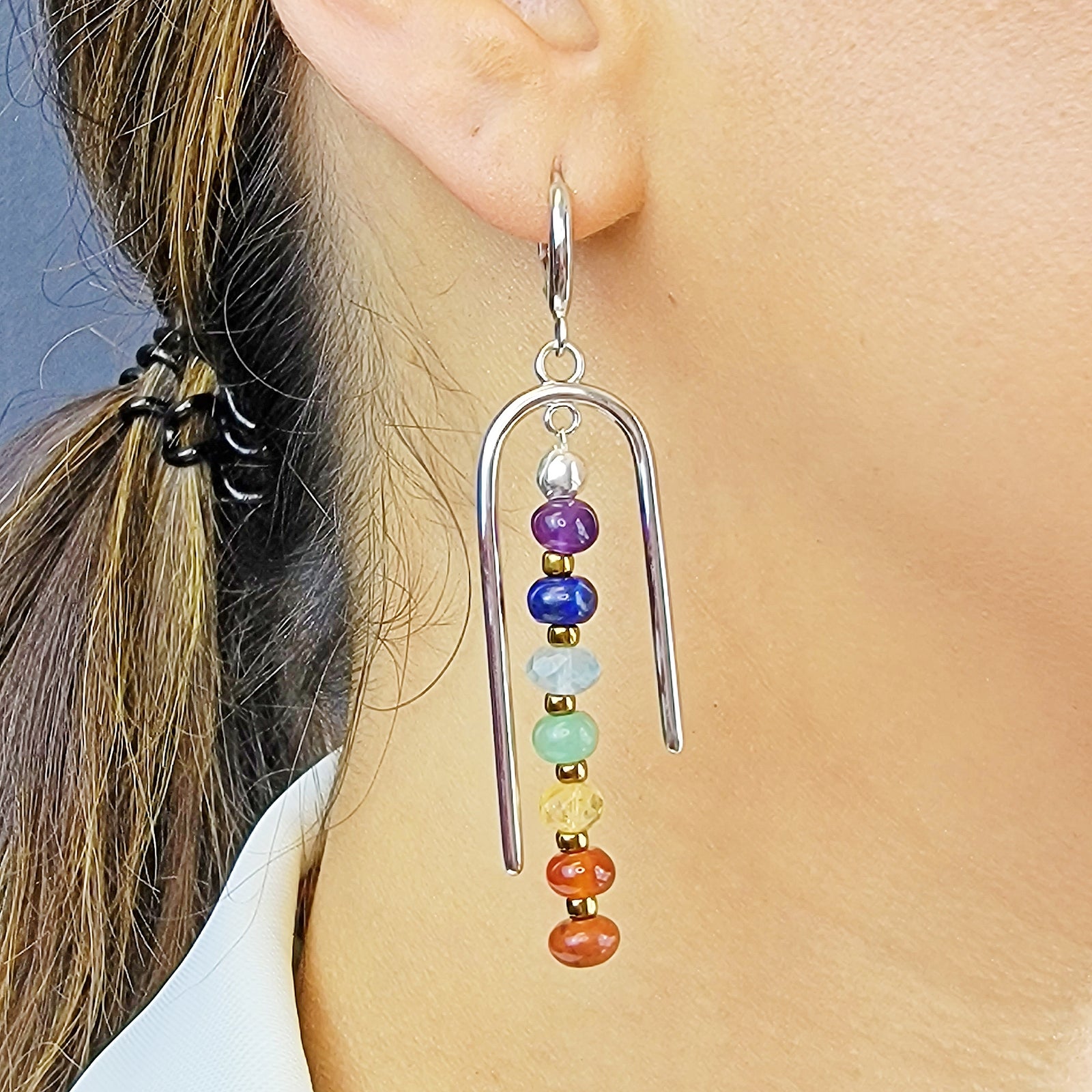 Chakra Healing Drop Earrings