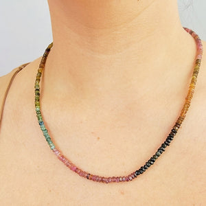 Multiple Tourmaline Strand Necklace