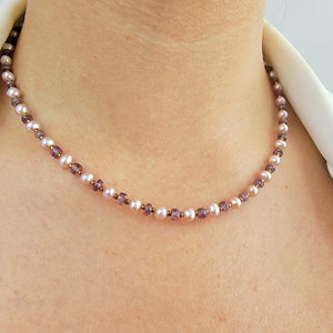 Pearl and Alexandrite Necklace