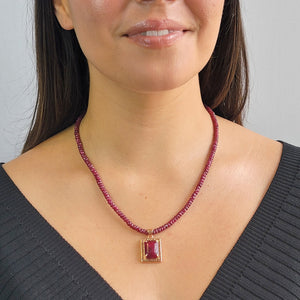 Genuine Ruby Classy Necklace