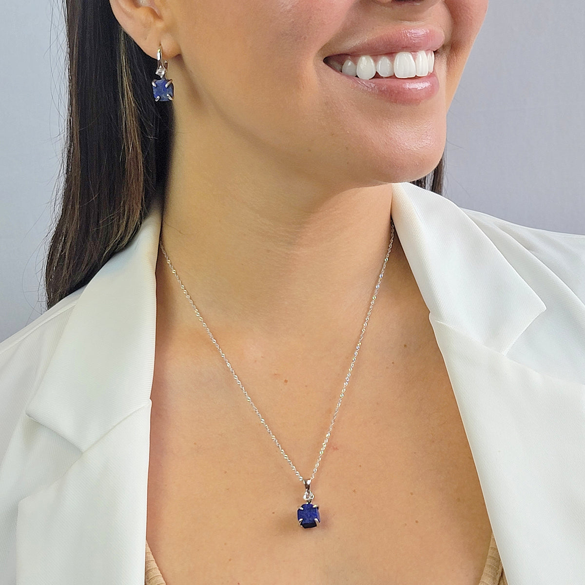 Raw Lapis Lazuli Necklace Set