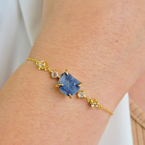 Raw Blue Kyanite Jewelry Set