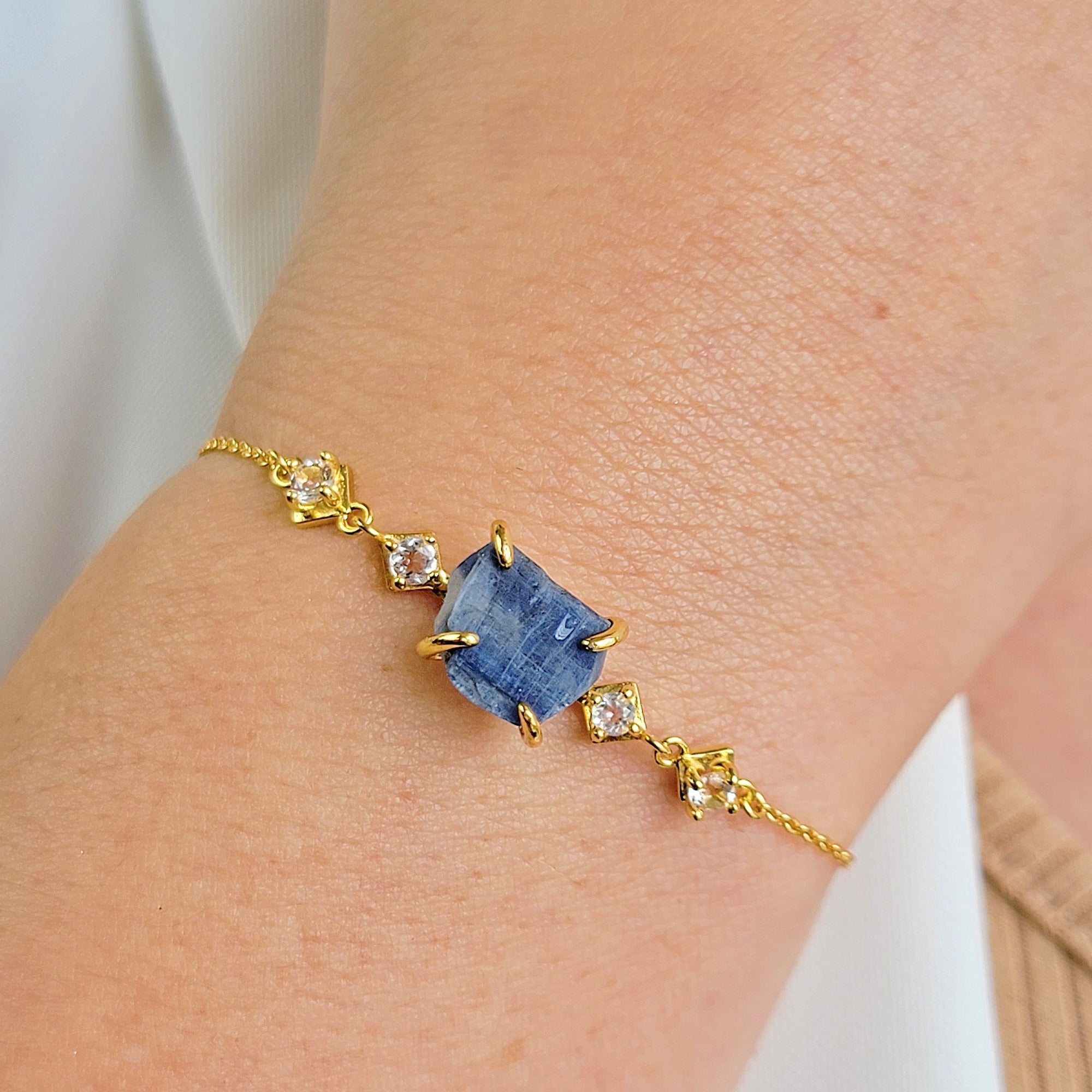 Raw Blue Kyanite Bracelet
