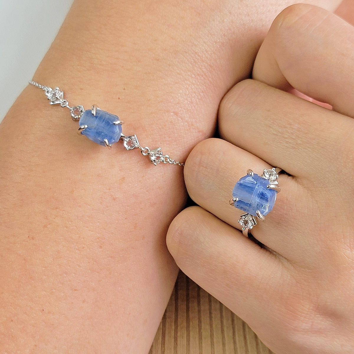 Raw Blue Kyanite Bracelet