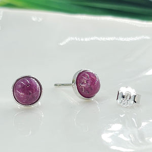 Real Ruby Stone Earrings