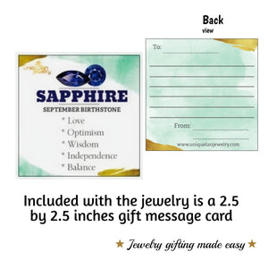 Real Sapphire Stud Earrings