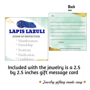 Raw Lapis Lazuli Necklace Set