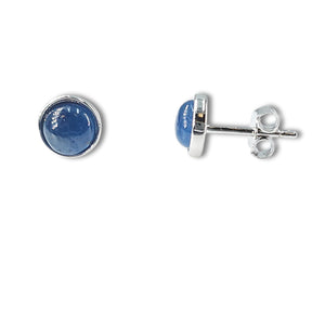 Real Sapphire Stud Earrings