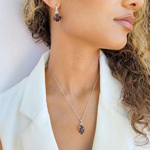 Raw Spessartine Garnet Necklace Set - Uniquelan Jewelry