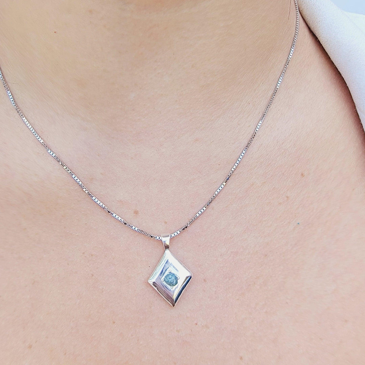 Natural Diamond Pendant Necklace - Uniquelan Jewelry