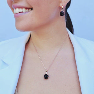 Raw Spessartine Garnet Necklace Set - Uniquelan Jewelry