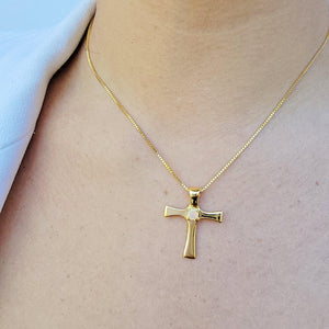 Real Opal Cross Necklace - Uniquelan Jewelry