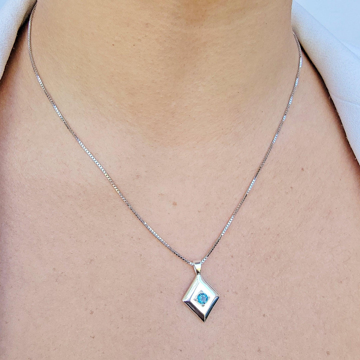 Natural Topaz Pendant Necklace - Uniquelan Jewelry