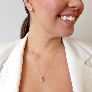 Authentic Oval Morganite Heart Earrings - Uniquelan Jewelry