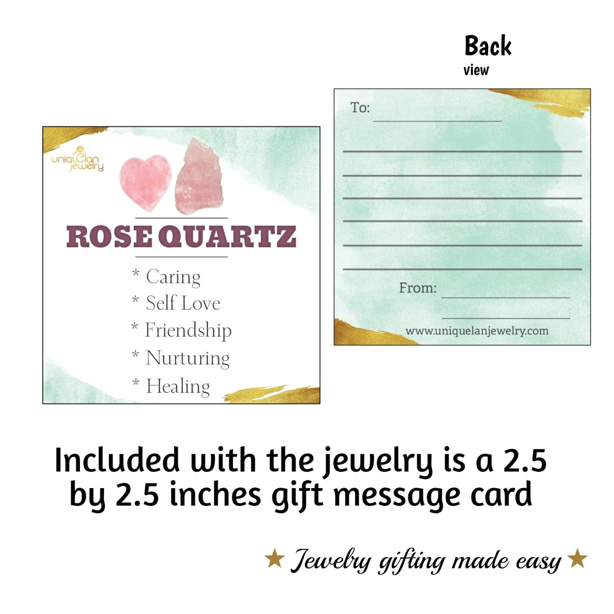 Raw Rose Quartz Ring and Bracelet Set - Uniquelan Jewelry