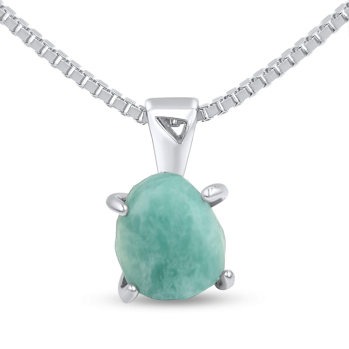 Authentic Raw Amazonite Necklace - Uniquelan Jewelry