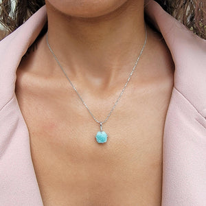 Authentic Raw Amazonite Necklace - Uniquelan Jewelry