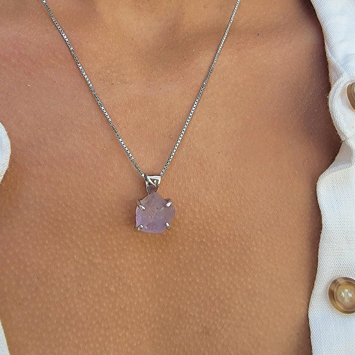 Authentic Raw Ametrine Necklace - Uniquelan Jewelry