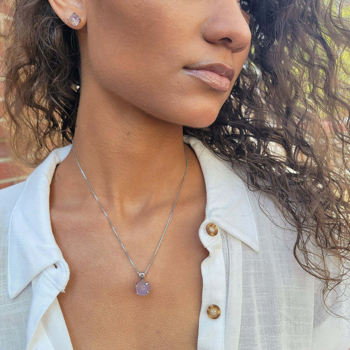 Authentic Raw Ametrine Necklace - Uniquelan Jewelry