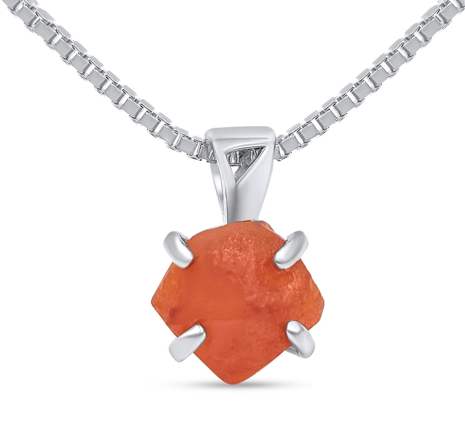 Authentic Raw Carnelian Necklace - Uniquelan Jewelry