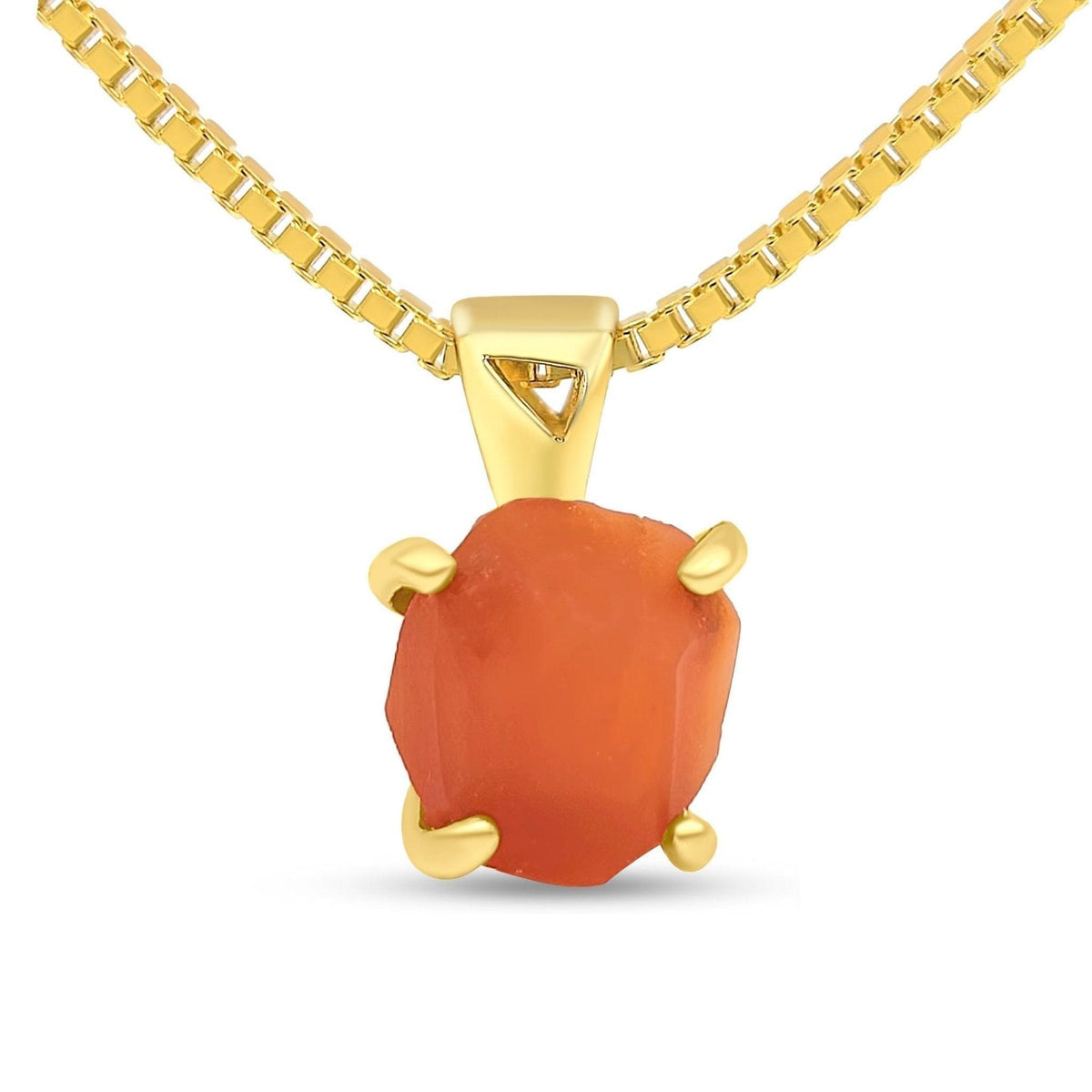 Authentic Raw Carnelian Necklace - Uniquelan Jewelry