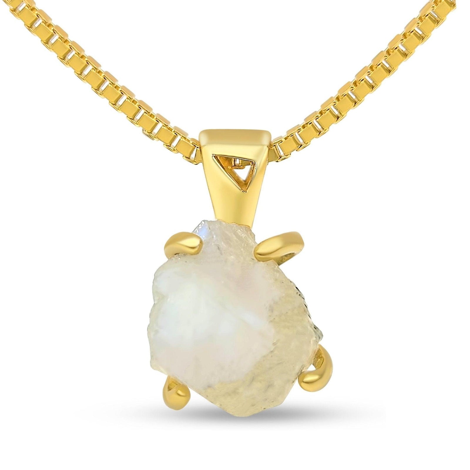 Authentic Raw Moonstone Necklace - Uniquelan Jewelry