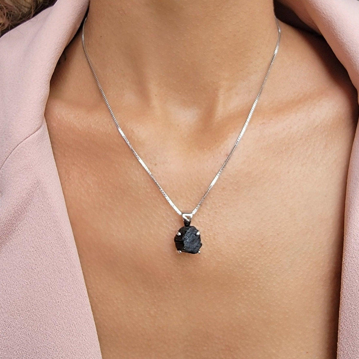 Authentic Raw Tourmaline Necklace - Uniquelan Jewelry