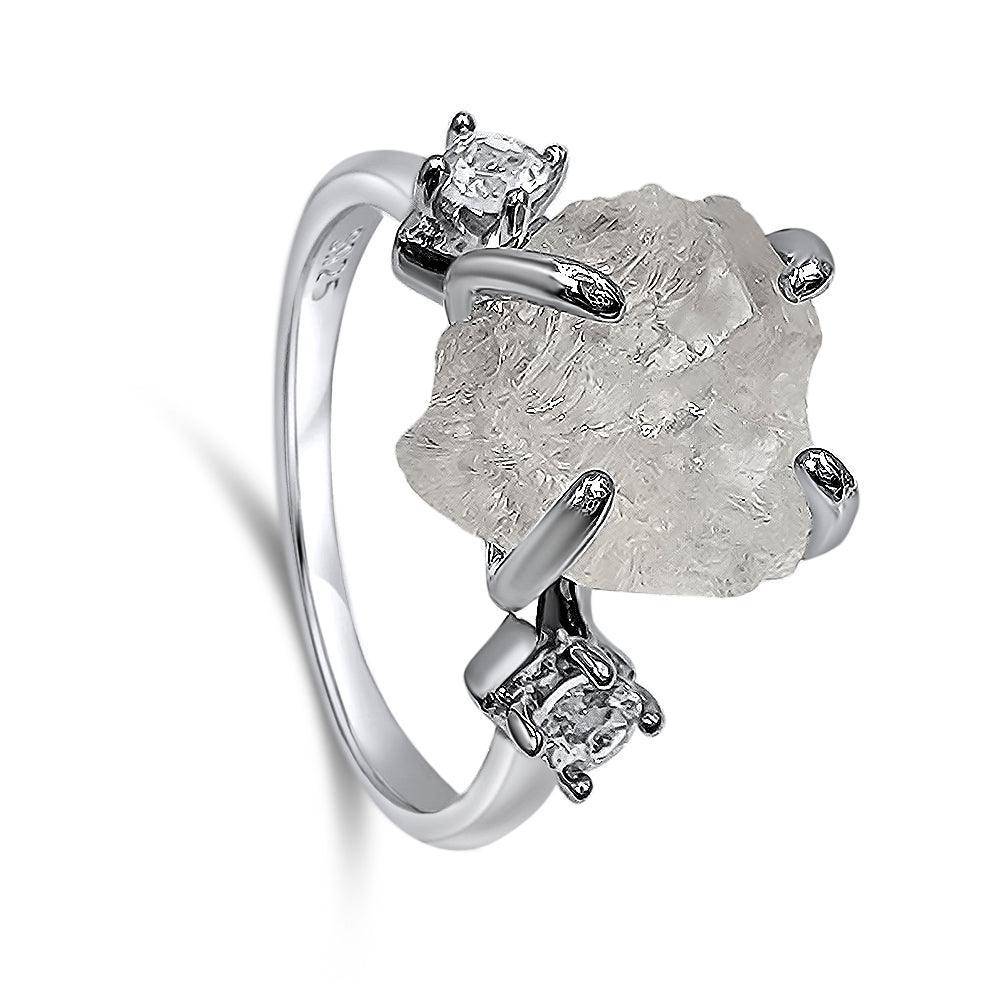 Clear Quartz Crystal Ring - Uniquelan Jewelry