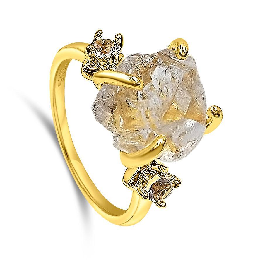 Clear Quartz Crystal Ring - Uniquelan Jewelry