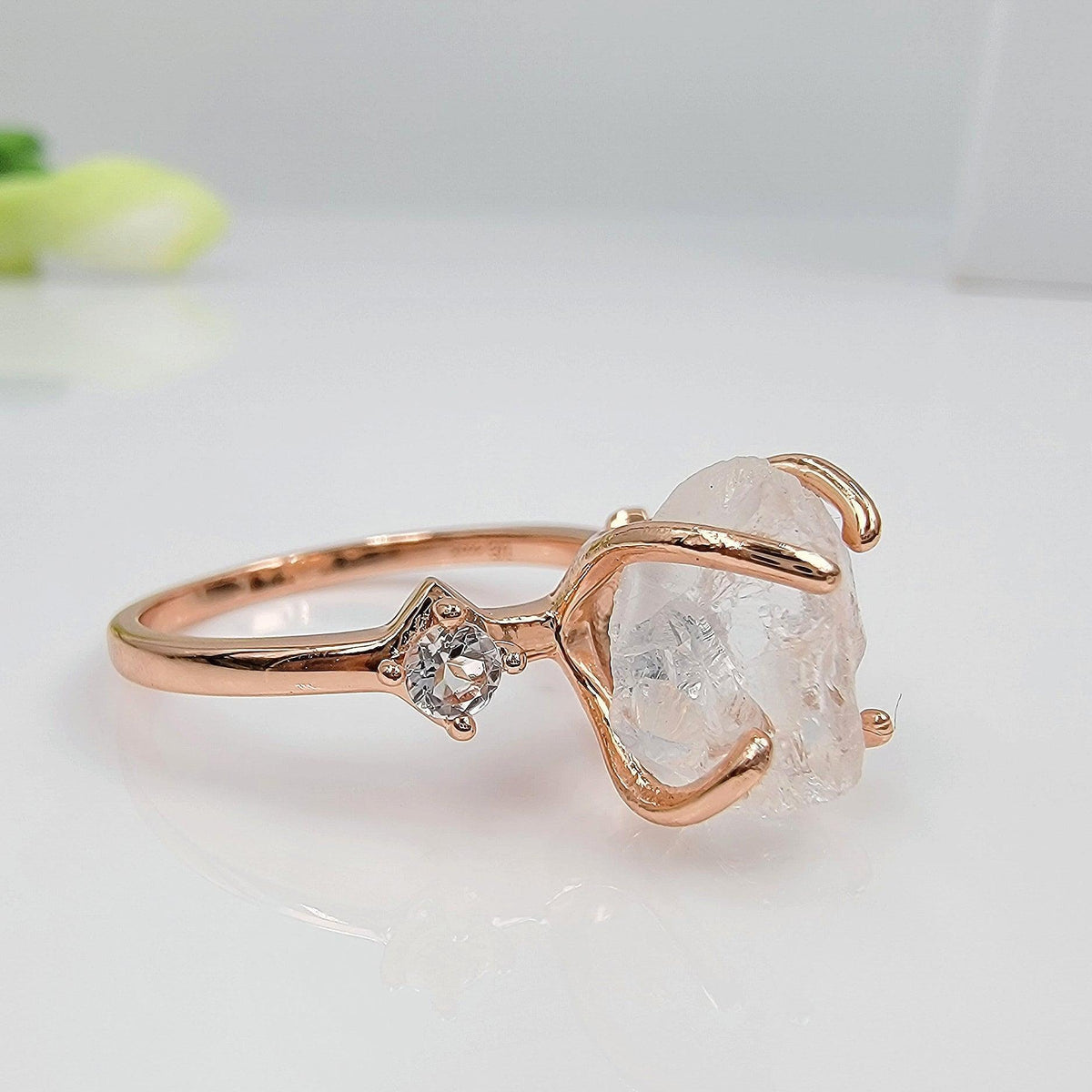 Clear Quartz Crystal Ring - Uniquelan Jewelry