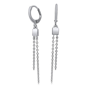Double Chain Drop Earrings - Uniquelan Jewelry