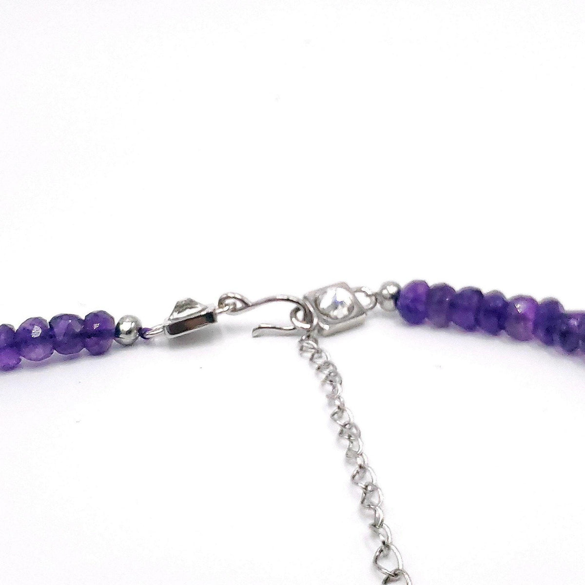 Genuine Amethyst Lariat Necklace - Uniquelan Jewelry