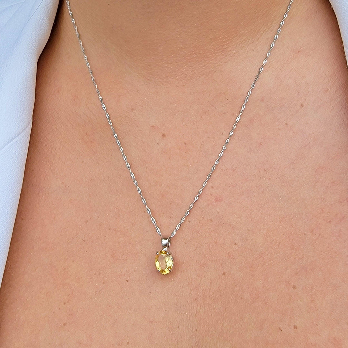 Genuine Citrine Heart Jewelry Set - Uniquelan Jewelry