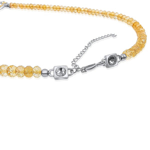 Genuine Citrine Lariat Necklace - Uniquelan Jewelry