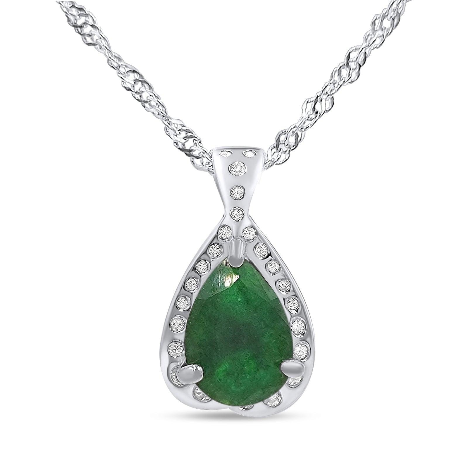 Genuine Emerald Necklace - Uniquelan Jewelry