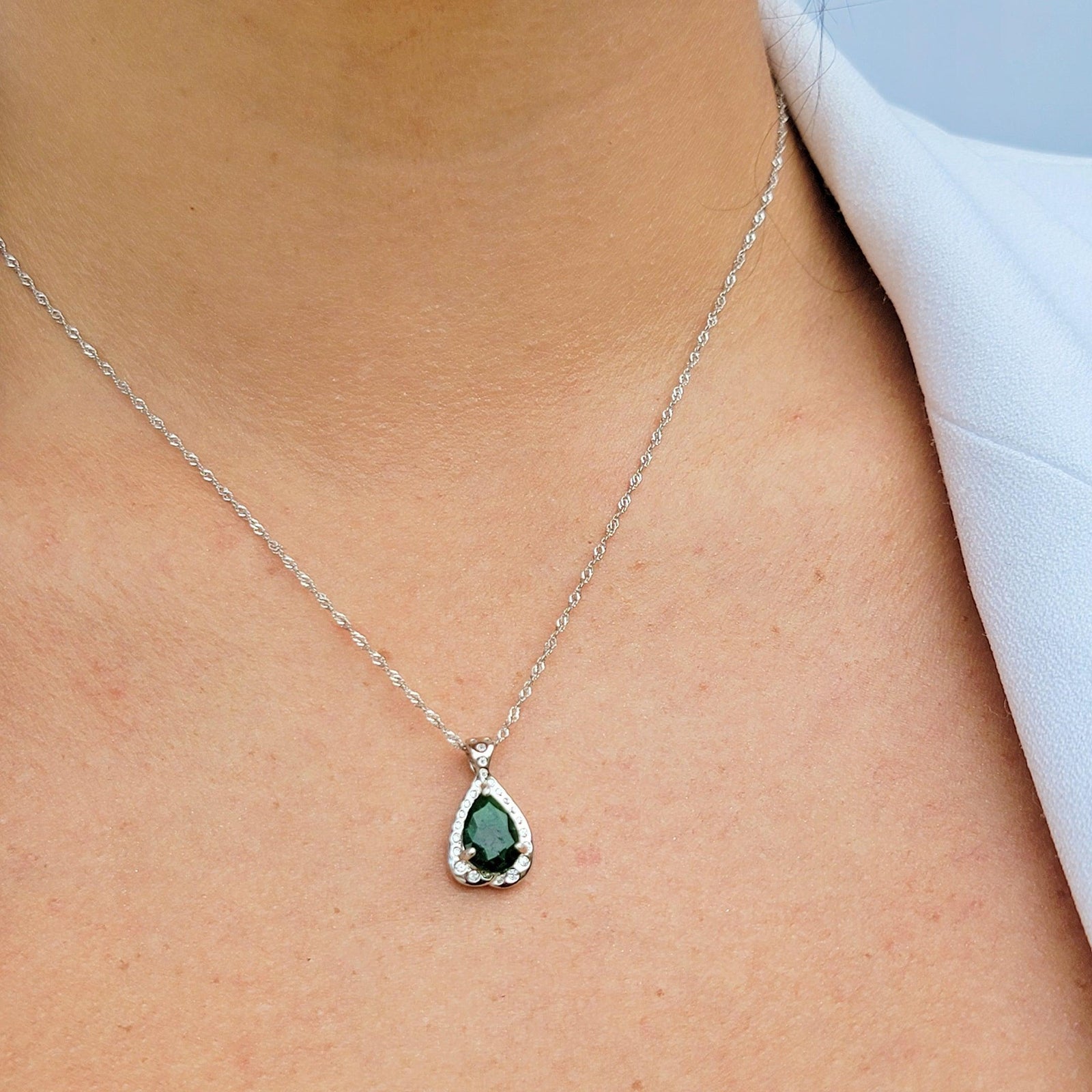 Genuine Emerald Necklace - Uniquelan Jewelry