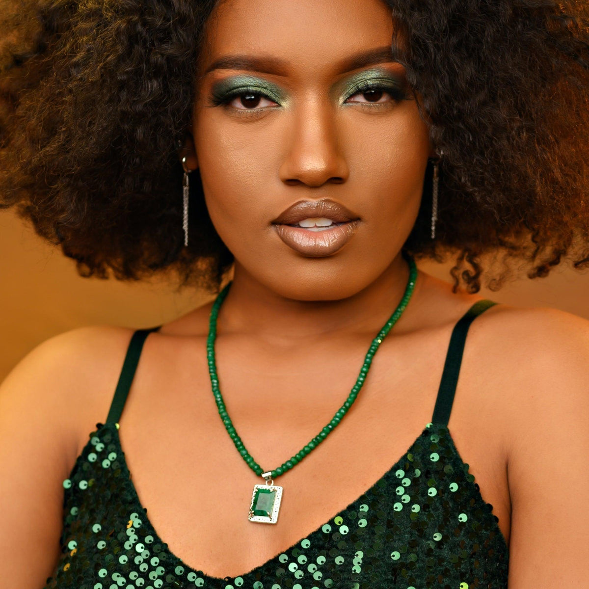 Genuine Emerald Pendant Necklace - Uniquelan Jewelry