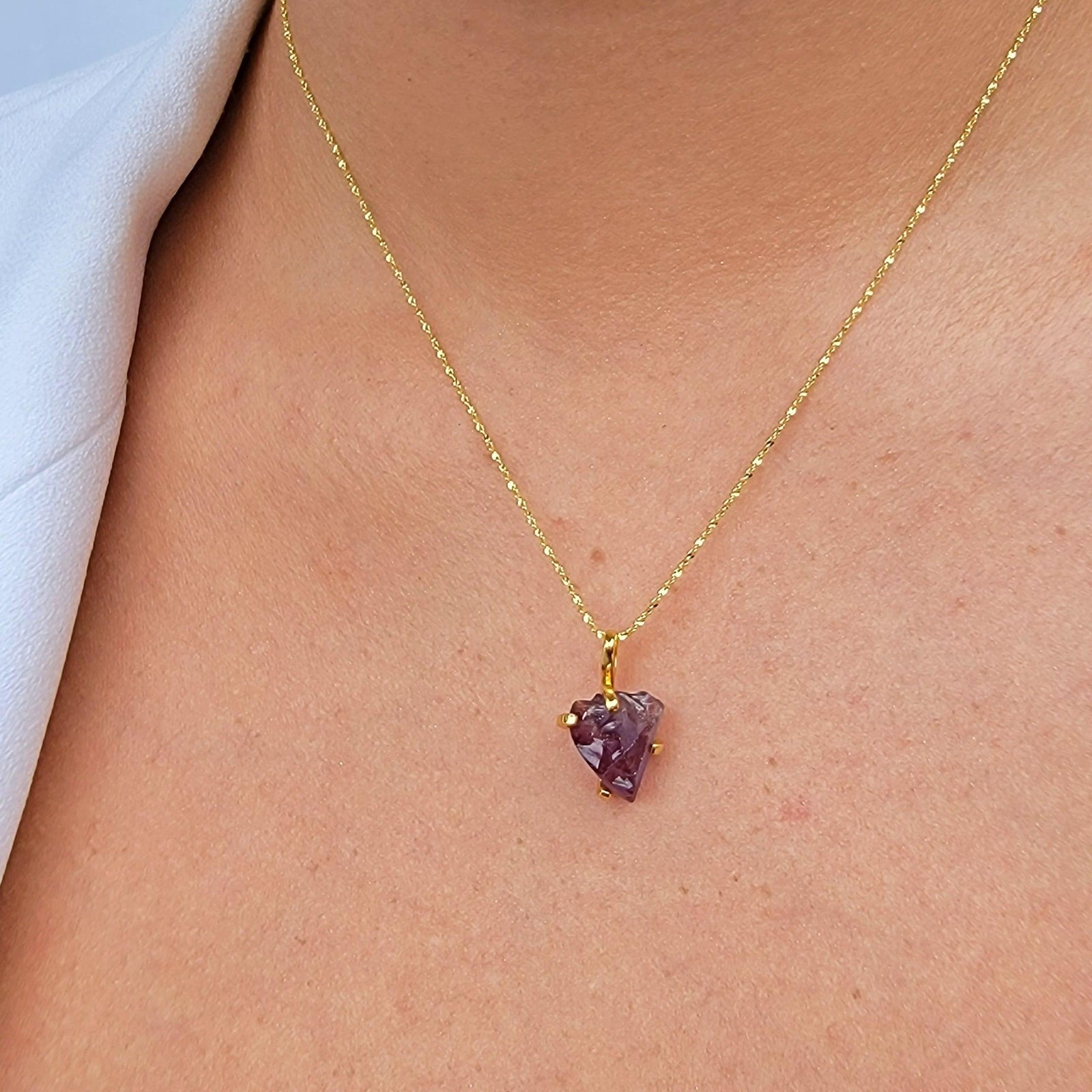 Genuine Raw Alexandrite Pendant Necklace - Uniquelan Jewelry