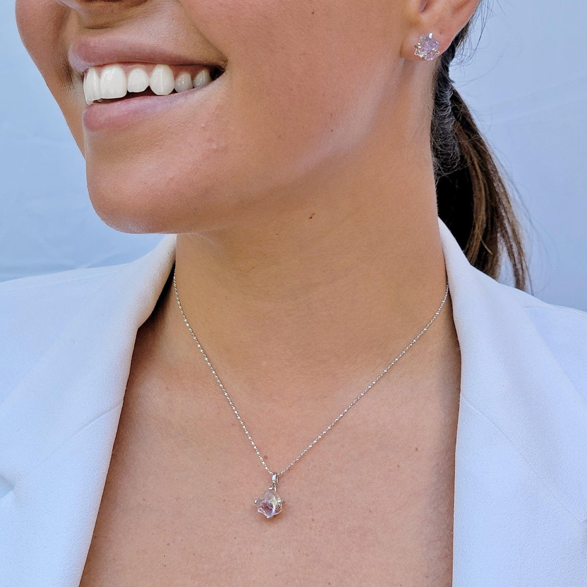 Genuine Raw Ametrine Necklace - Uniquelan Jewelry