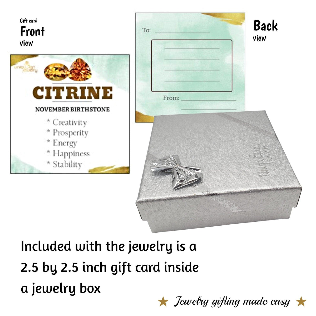 Genuine Raw Citrine Bracelet - Uniquelan Jewelry