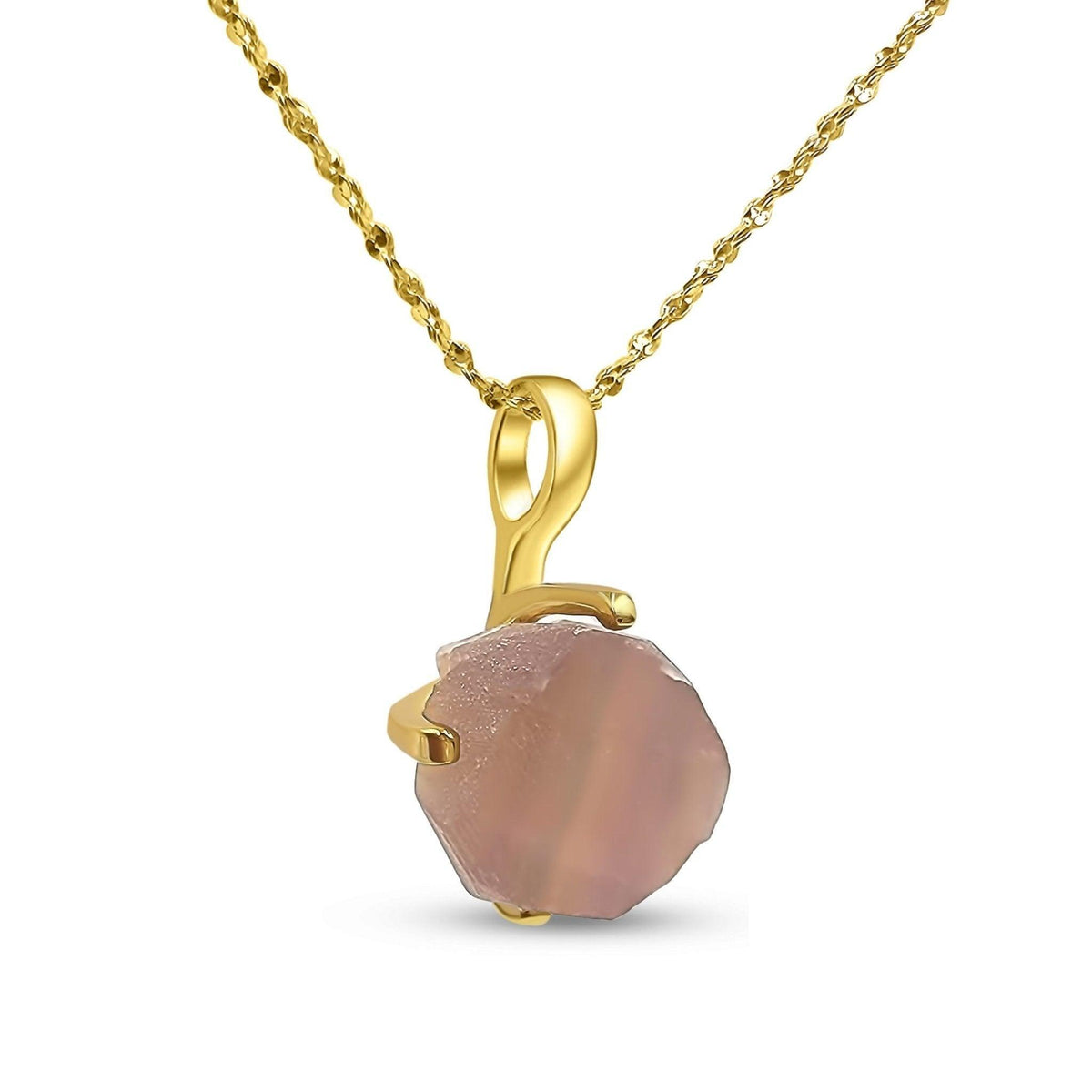 Genuine Raw Fluorite Necklace - Uniquelan Jewelry