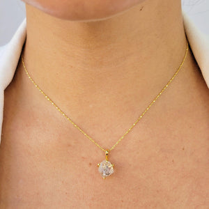 Genuine Raw Herkimer Diamond Necklace - Uniquelan Jewelry