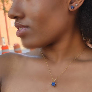 Genuine Raw Lapis Lazuli Necklace - Uniquelan Jewelry