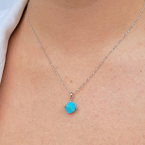 Genuine Raw Turquoise Necklace - Uniquelan Jewelry