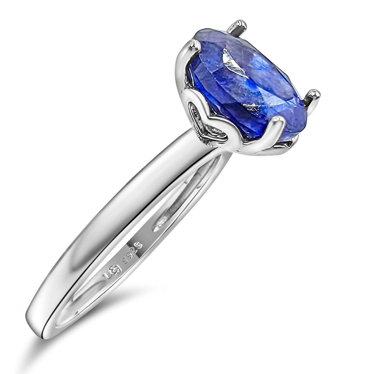 Genuine Sapphire Heart Ring - Uniquelan Jewelry